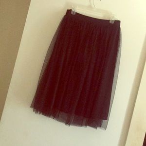 Black Tulle Skirt